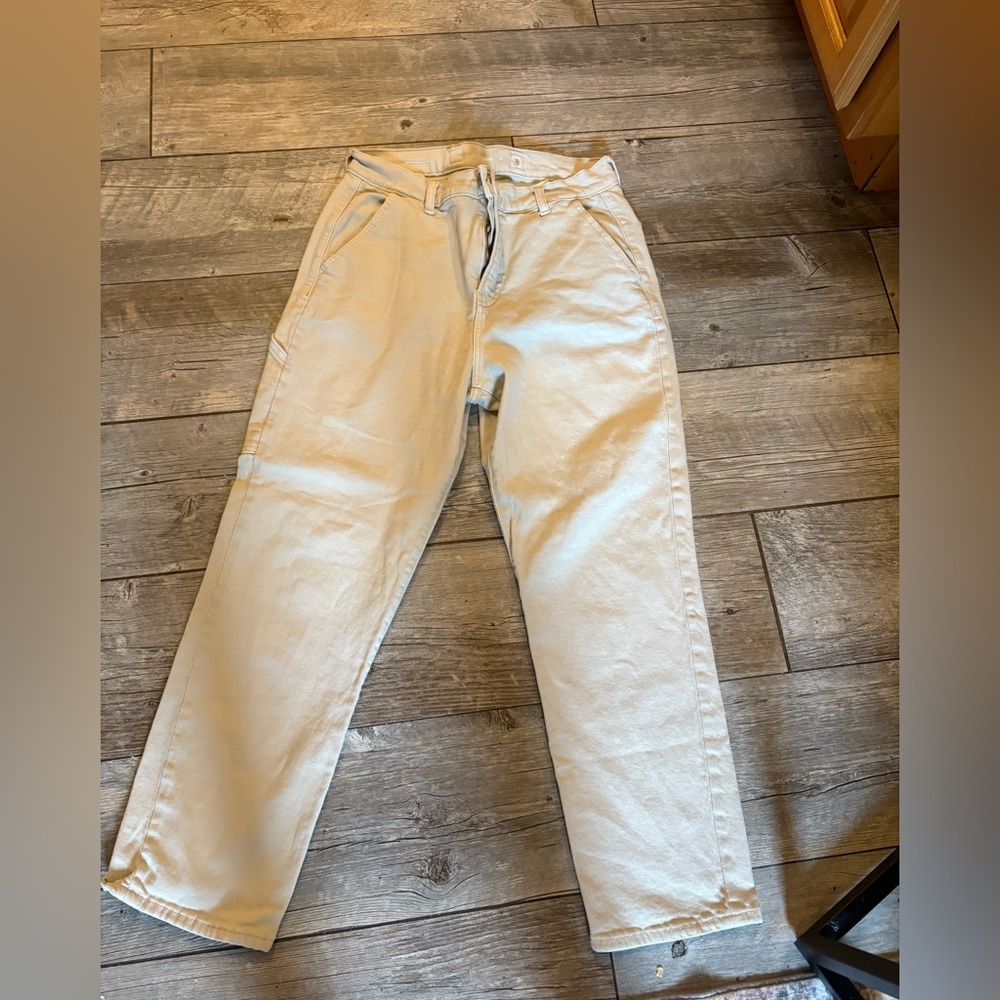 Casual Cream Pants old navy cargo